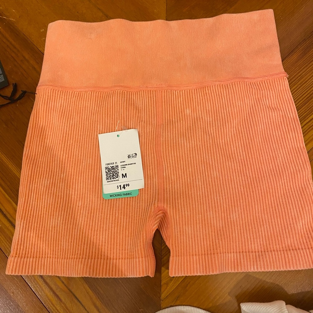 Forever 21 ribbed biker shorts
